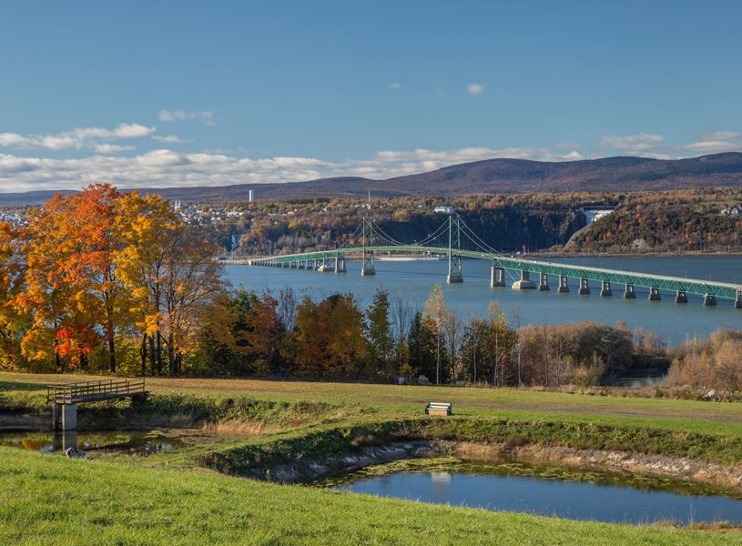 Bridge to Ile d'Orlean Quebec​, Canada