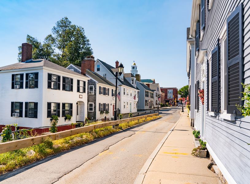 Historic homes in Plymouth, Massachusetts, USA