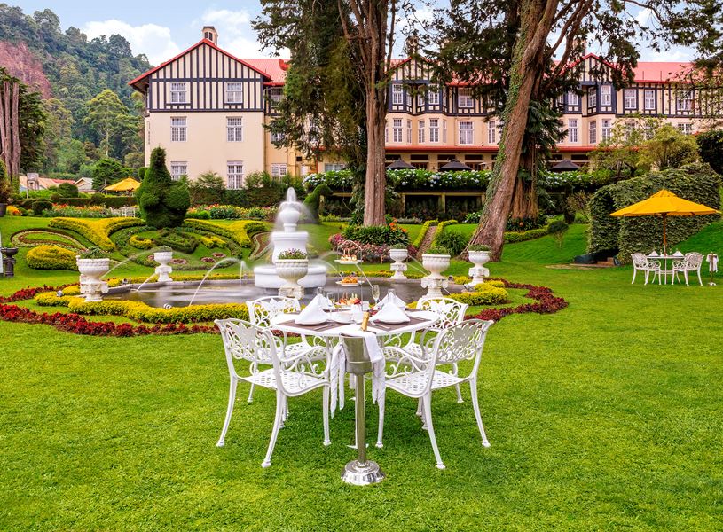 Garden in the Grand Hotel Nuwara Eliya, Sri Lanka