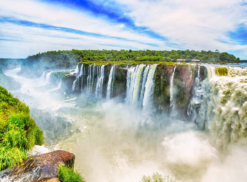 Overlooking Iguazu Waterfall, Iguassu National Park​, Argentina