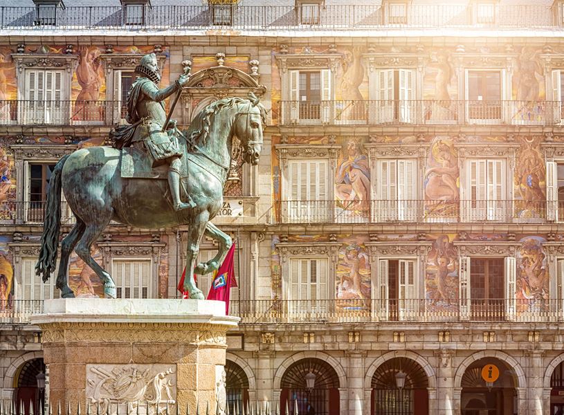 Plaza Mayor in Madrid, Spain