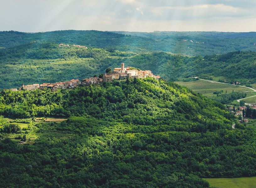 Journey inland Istria among hilltop towns, Croatia