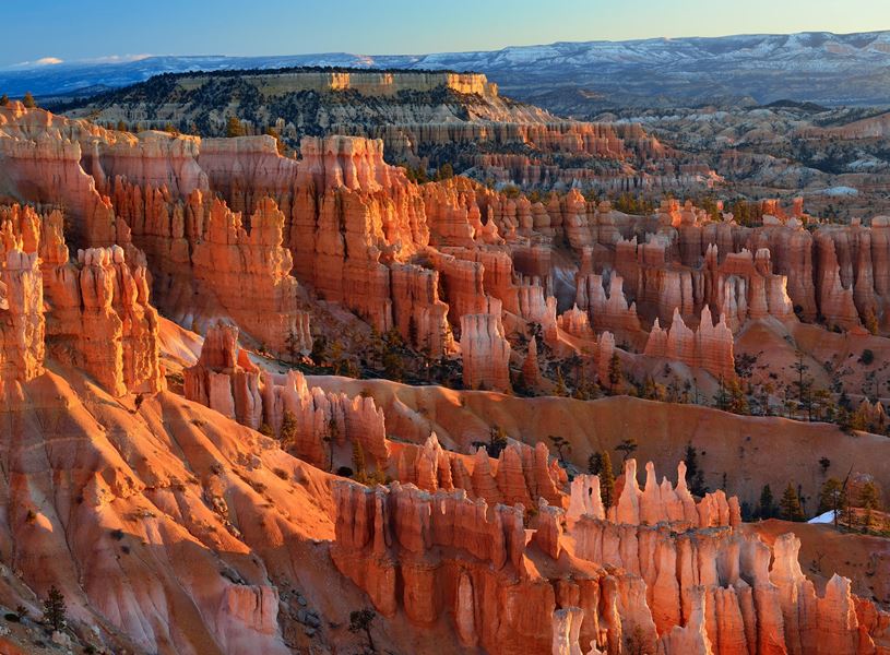 Amphitheater in Bryce Canyon National Park at Sunrise, Utah, USA
