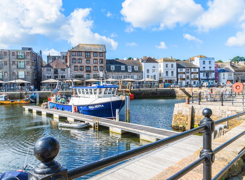 Sutton Harbour in Plymouth, England