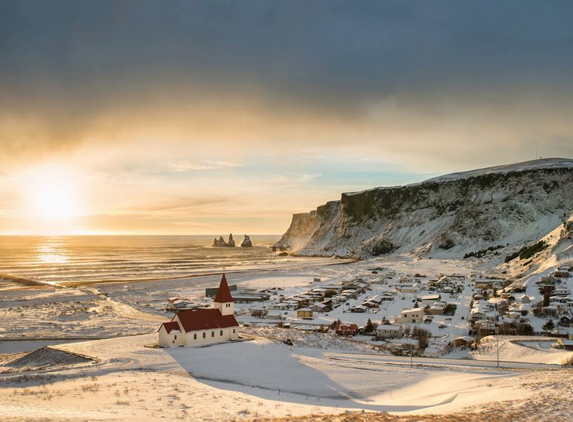 Vik City Coast Near Reynisfjara, Iceland