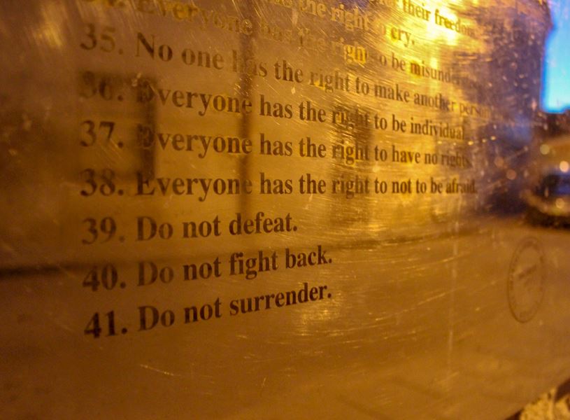 Constitution Of The Republic Of Užupis Vilnius, Lithuania