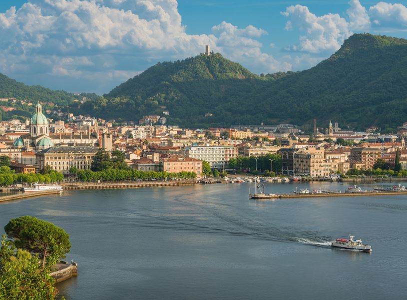 A view over the town of Como, Italy