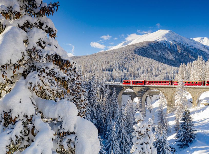 Glacier Express Engadin, Switzerland