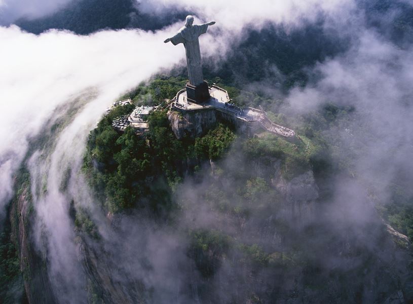 Christ The Redeemer Visit In Rio De Janeiro, Brazil