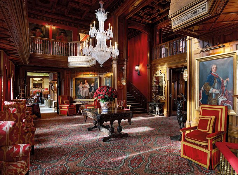 The Oak Hall at Ashford Castle in Cong, Ireland