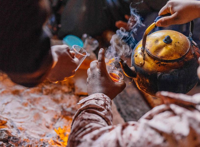 Bedouin Traditional Tea in Amman, Jordan