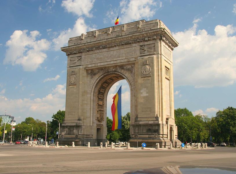 Triumphal Arch in Bucharest, Romania