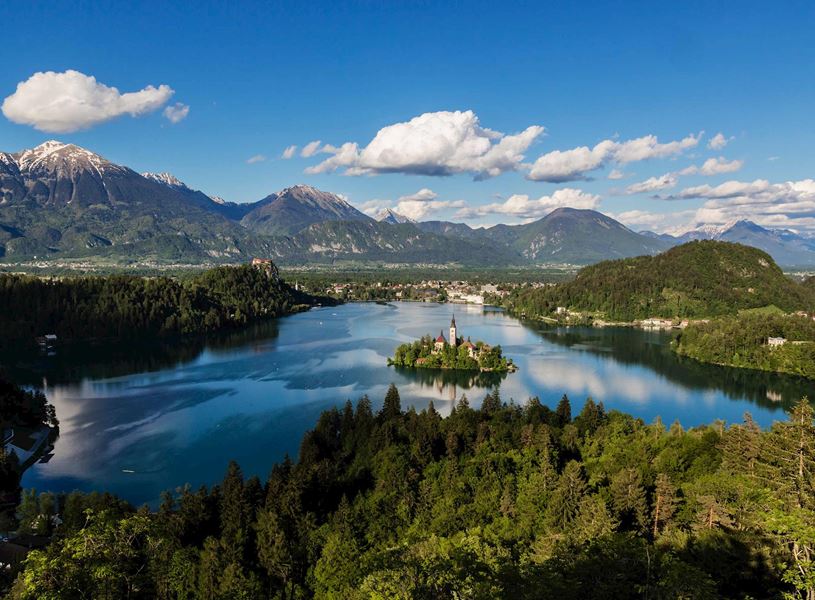 View of Lake Bled, Slovenia