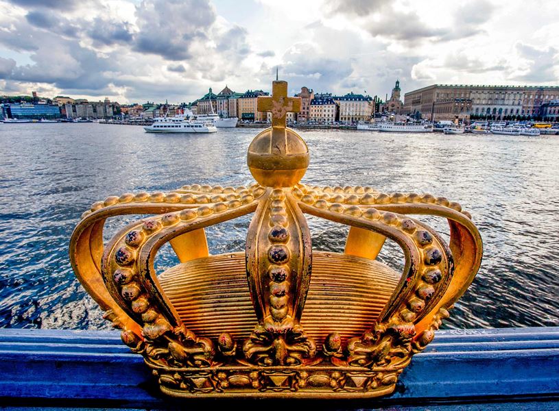 Skeppsholm Bridge in Stockholm, Sweden