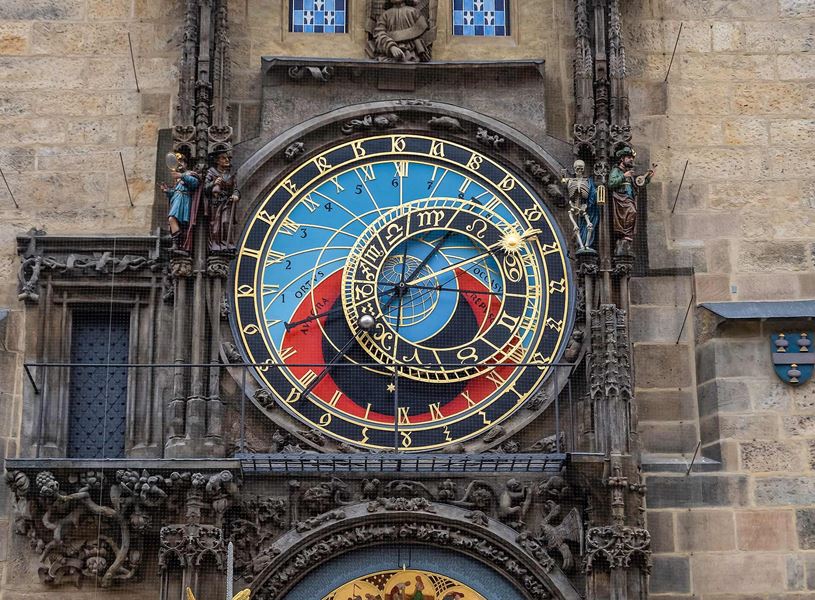 Astronomical Clock in Prague Old Town, Czech Republic