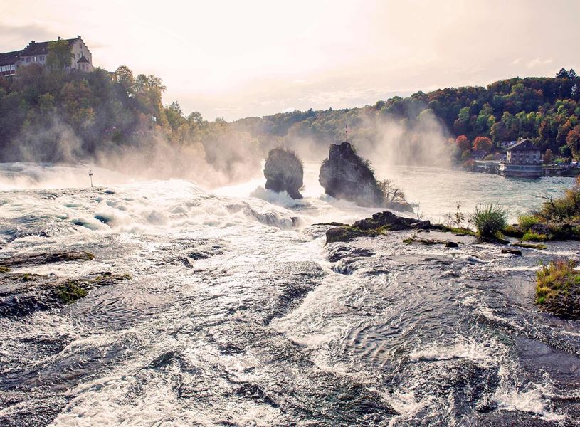 Rhine Falls in Schaffhausen, Switzerland
