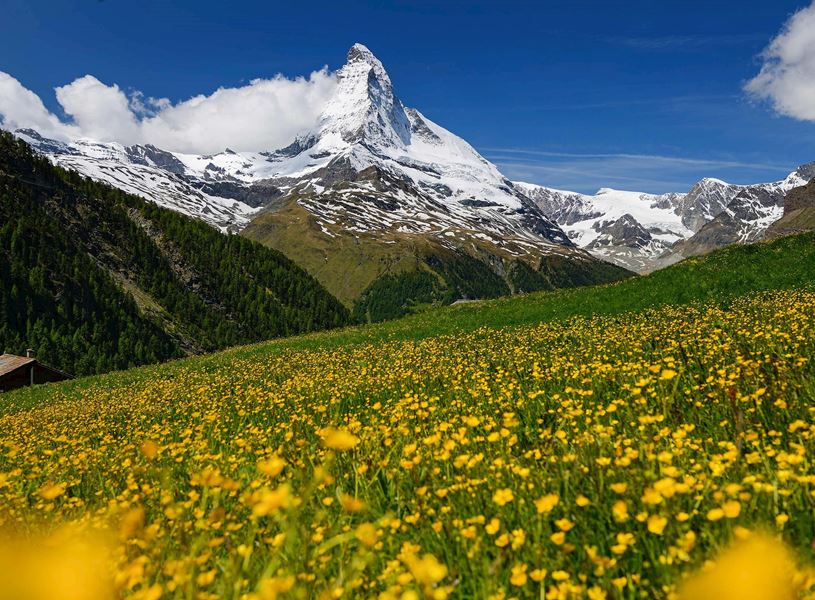 Mountain Matterhorn in Zermatt, Switzerland