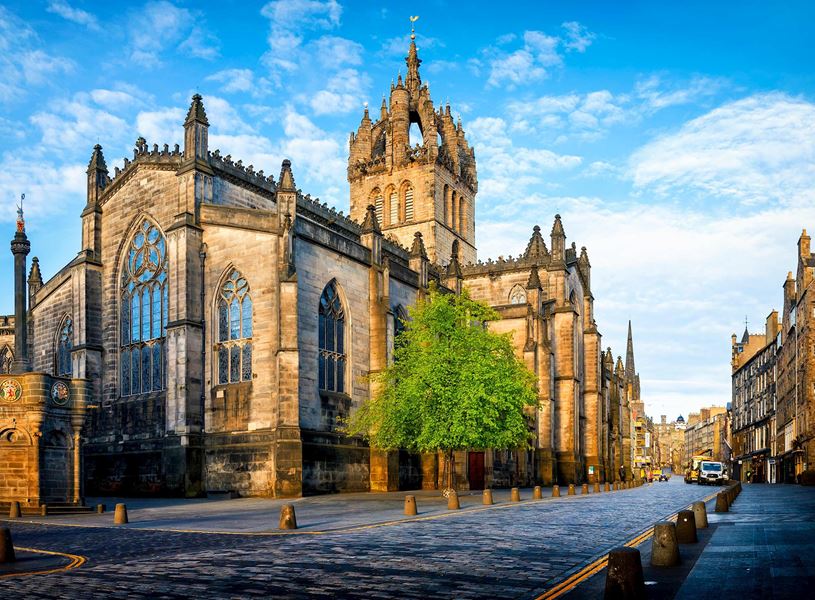 St. Giles Cathedral, The Royal Mile in Edinburgh, Scotland