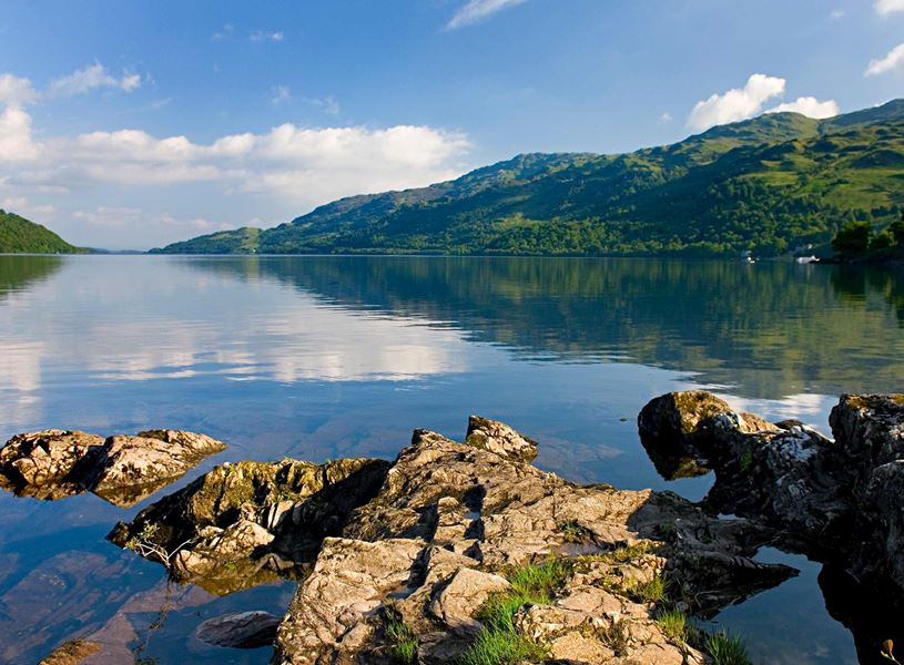 Landscape of Loch Lomond, Scotland 