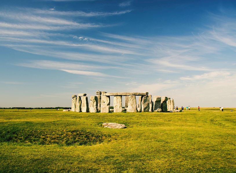Stonehenge prehistoric stone circle monument in Wiltshire, England