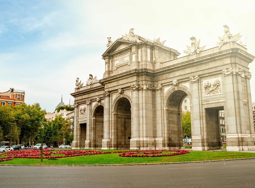 Puerta De Alcala in Madrid, Spain