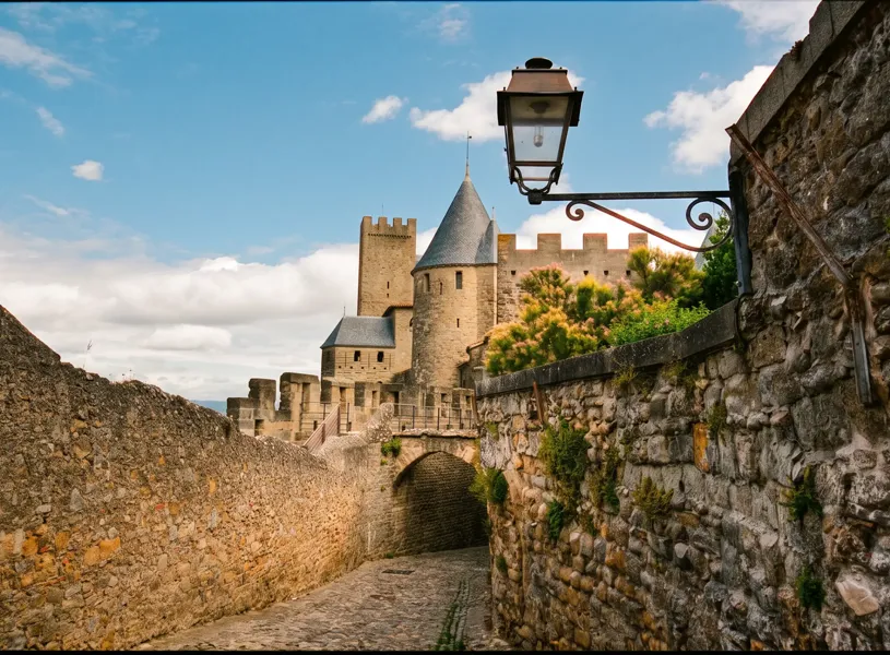 Day Hero Old castle of Carcassonne, France