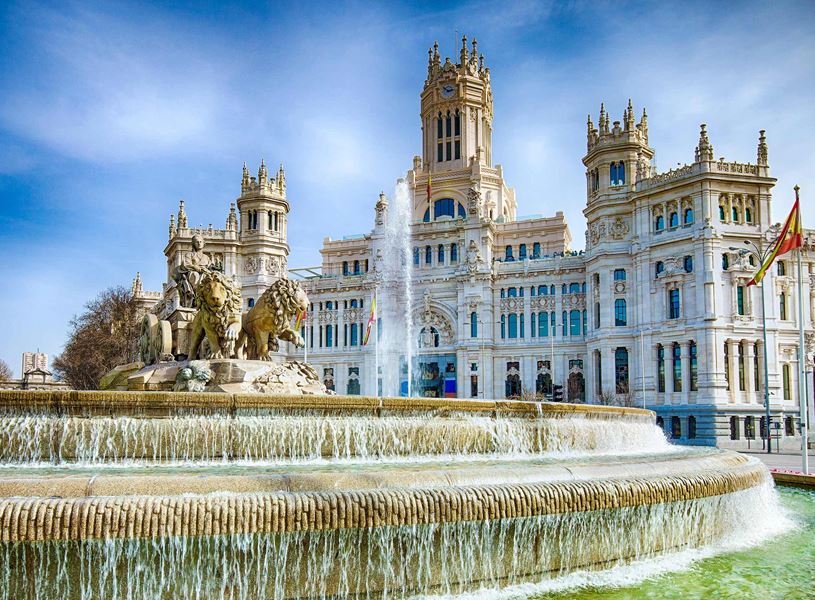 Cibeles Fountain in Madrid, Spain