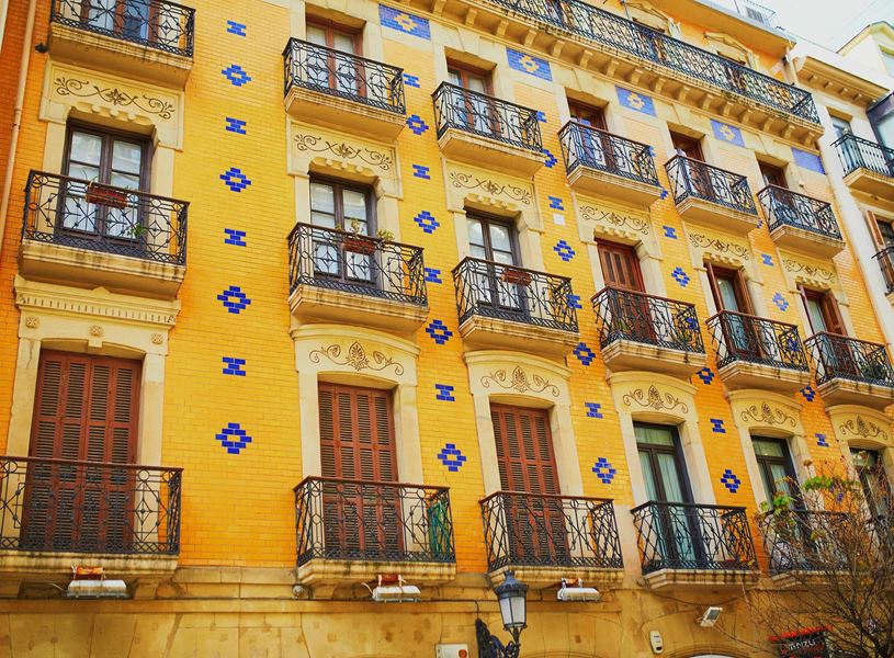 Houses in San Sebastian, Spain