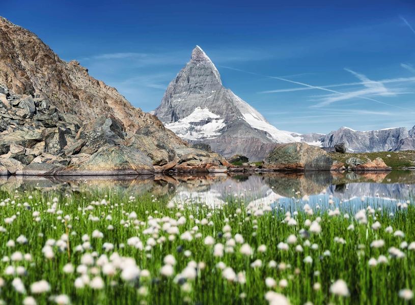 Mountain Matterhorn in Zermatt, Switzerland