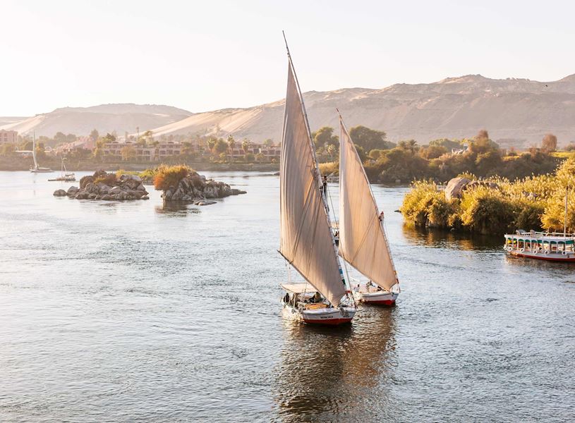Feluccas on Nile Cruise, Egypt
