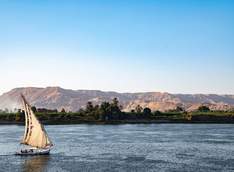 Felucca Boat on Nile River, Egypt