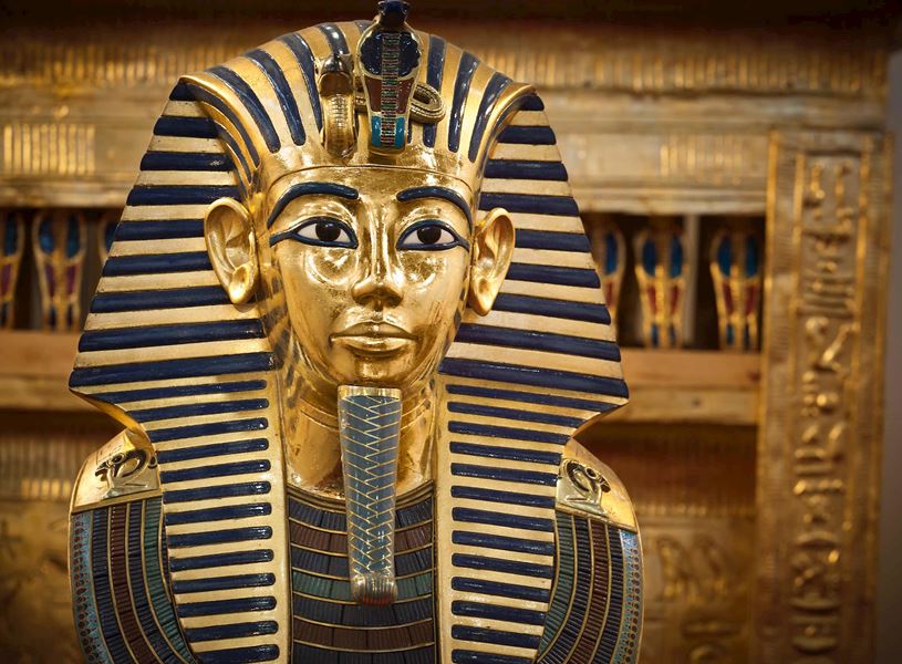 Tutankhamun Mask Museum in Cairo, Egypt
