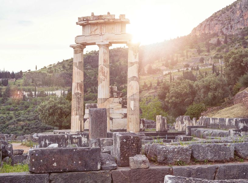 Athena, Pronaia in Delphi, Greece