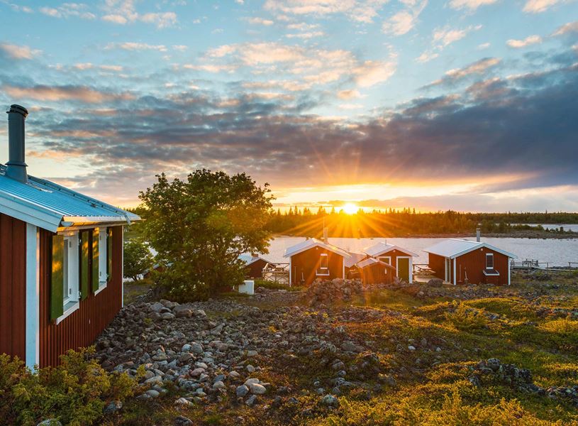 Cottages in Lulea, Sweden