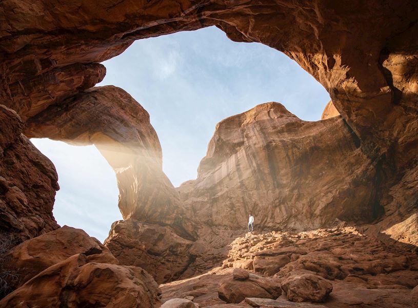 Double Arch in Arches National Park, USA
