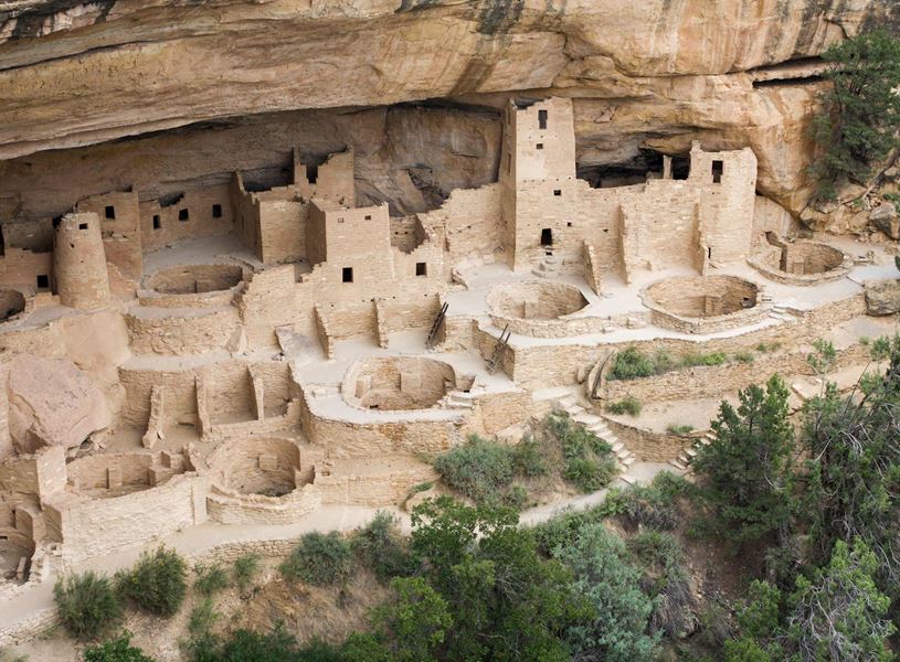 Cliff Palace in Mesa Verde National Park, USA