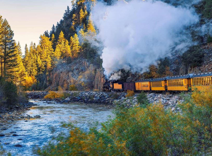 Silverton Narrow Gauge Railroad in Durango, USA