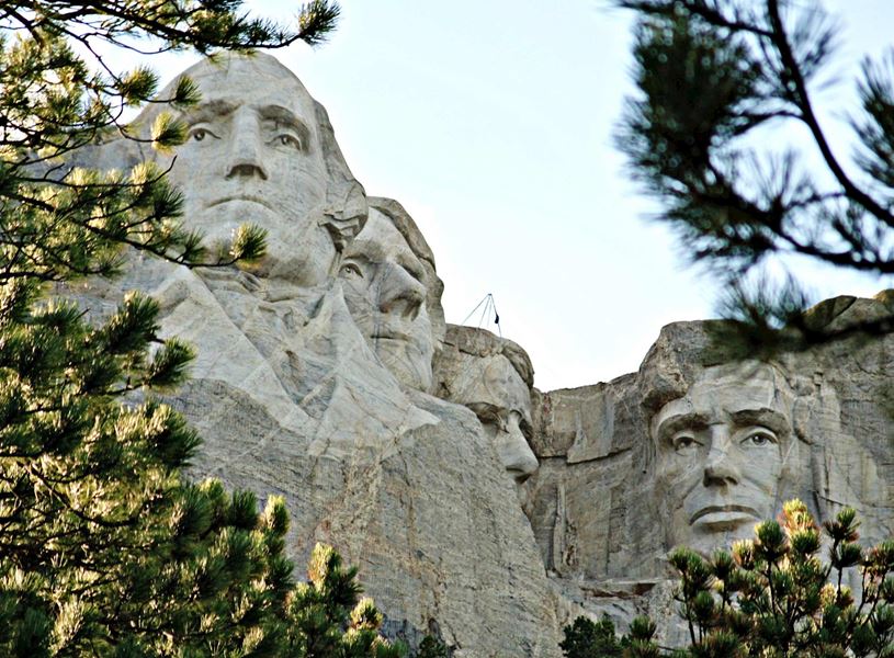 View of Mount Rushmore, USA