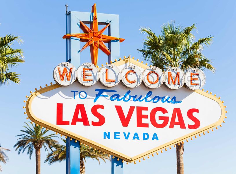 Sign in Las Vegas, USA