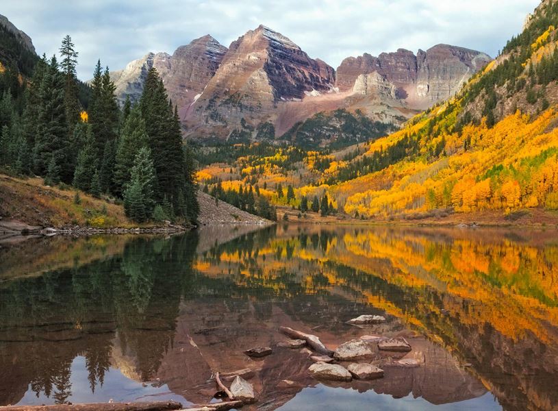Maroon Bells in Aspen, USA