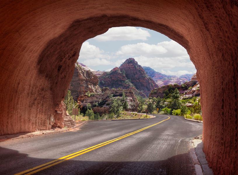 Tunnel in Zion National Park, USA