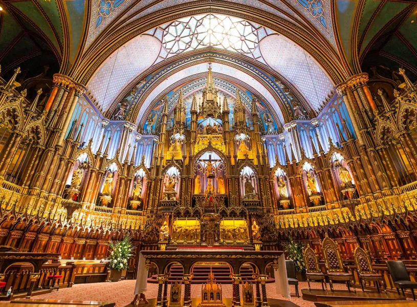 Notre Dame Cathedral in Montreal, Canada