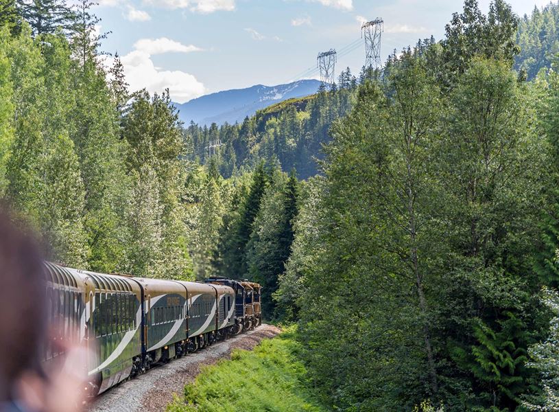 Rocky Mountaineer Train in Kamloops, Canada