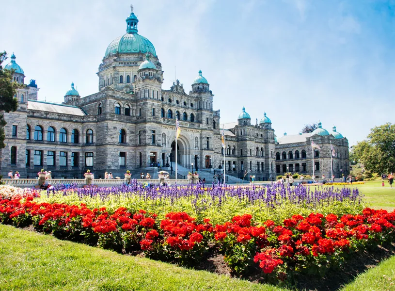 British Columbia Parliament Buildings in Victoria, Canada