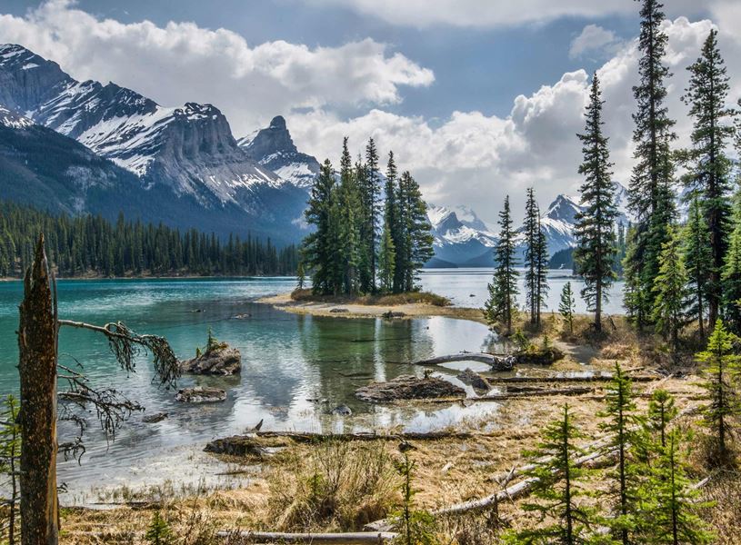 View of Spirit Island, Canada