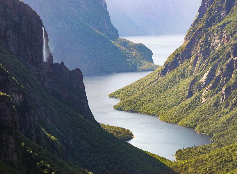 Western Brook Pond in Gros Morne National Park, Canada