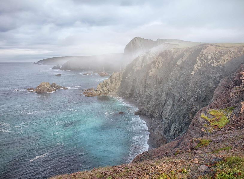 Sea and Mountains in Marystown, Canada