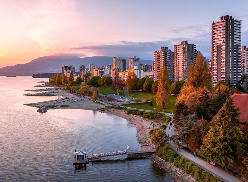 Aquatic Centre Ferry Dock in Vancouver, Canada