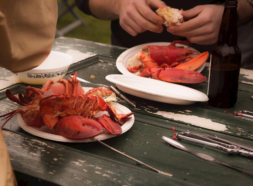 Food, Lobsters in Shediac Bay, Canada