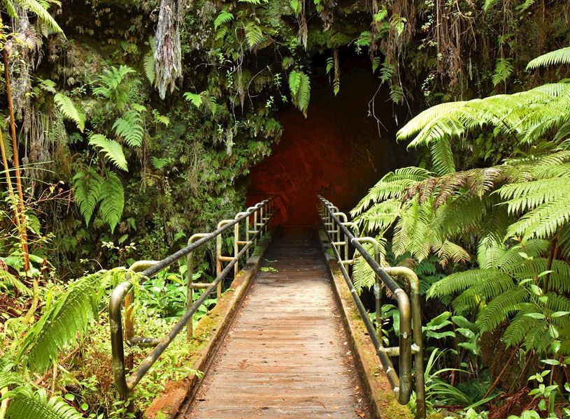 Thurston Lava Tube in Volcanoes National Park, Hawaii